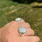 Large Nugget Iced Hip Hop Ring Mens  customdiamjewel   