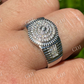 Men's Solid Gold Diamond Pinky Ring  customdiamjewel   