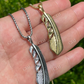Eagle Feather Pendant Necklace  customdiamjewel   