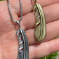 Eagle Feather Pendant Necklace  customdiamjewel   