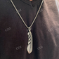 Eagle Feather Pendant Necklace  customdiamjewel   