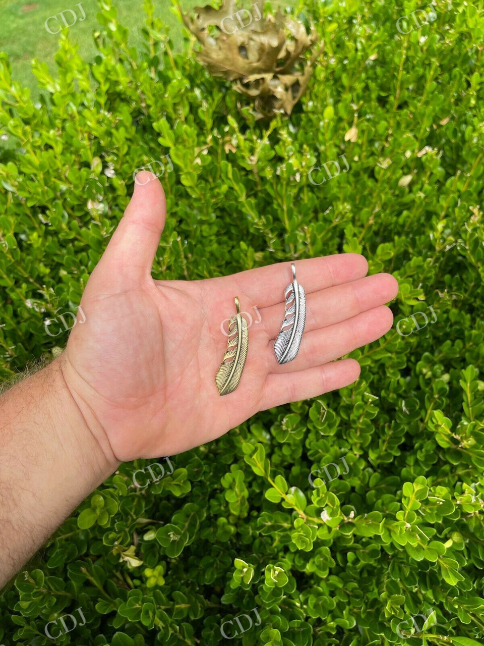 Eagle Feather Pendant Necklace  customdiamjewel   