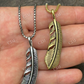 Eagle Feather Pendant Necklace  customdiamjewel   