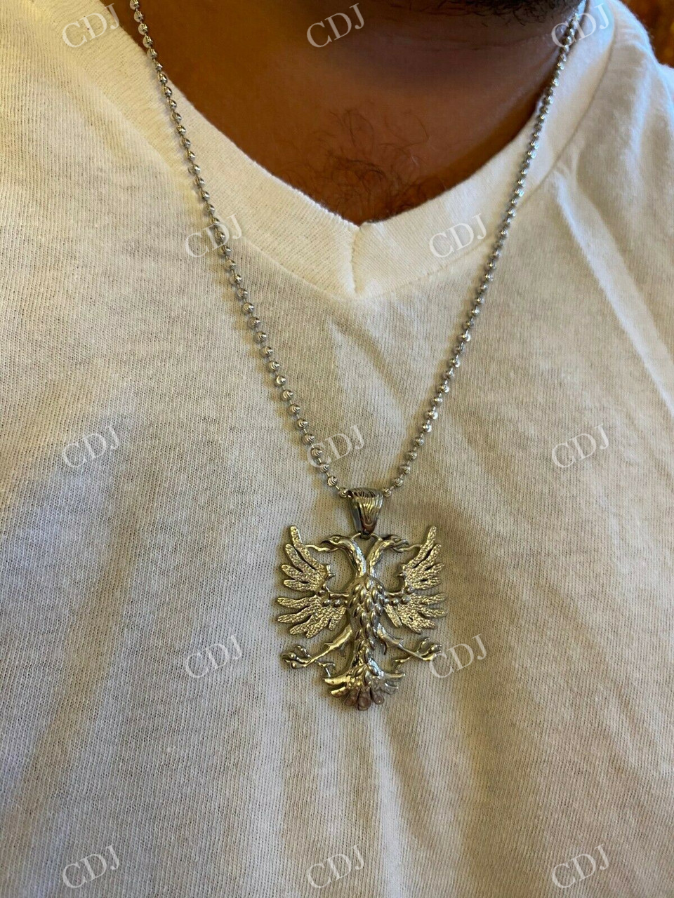 Double Headed Eagle Pendant customdiamjewel