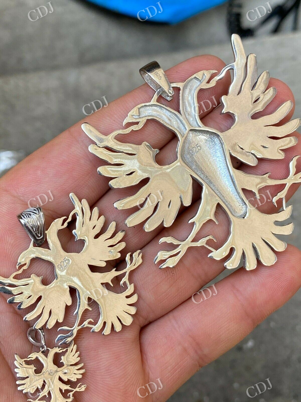 Double Headed Eagle Pendant customdiamjewel