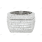 925 Silver Moissanite Baguette Rectangular Ring hip hop ring customdiamjewel