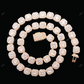 Moissanite 925 Silver Sugar Cube Chain For Mens And Women CustomDiamJewel