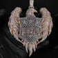Fully Iced Out Eagle Diamond Pendant hip hop jewelry CustomDiamJewel   