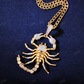 Hip Hop Gold Plated Moissanite Diamond Scorpion pendant hip hop jewelry CustomDiamJewel