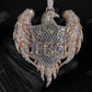 Fully Iced Out Eagle Diamond Pendant hip hop jewelry CustomDiamJewel   