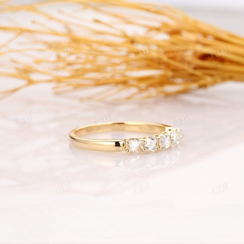 0.5CTW Round Rose Cut CVD Diamonds Wedding Band  customdiamjewel   