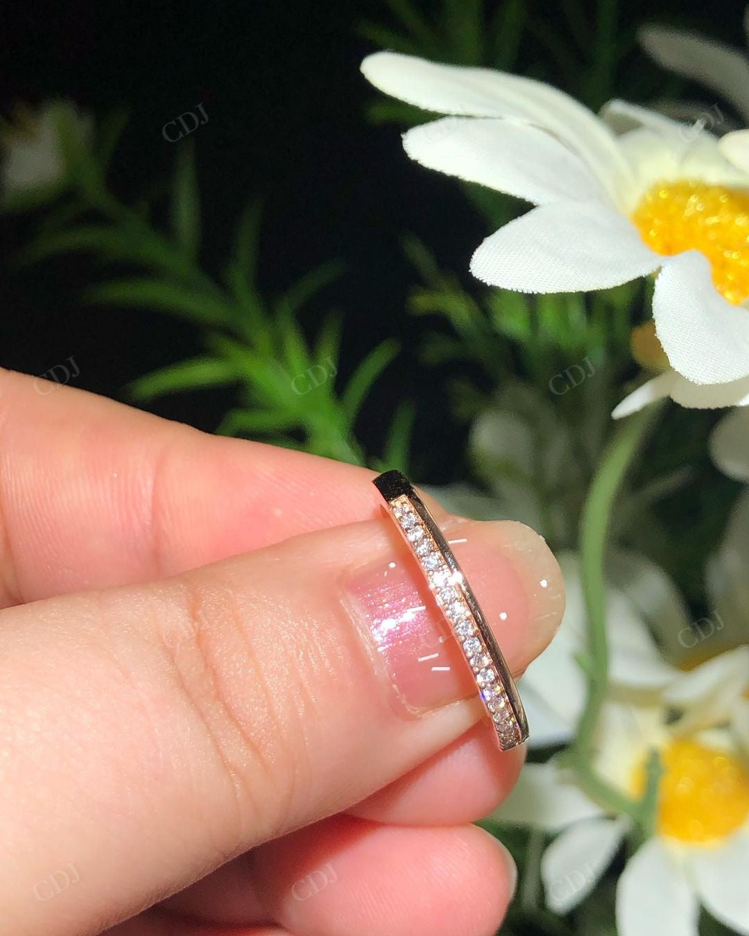 Dainty Lab Grown Diamond Bridal Matching Band