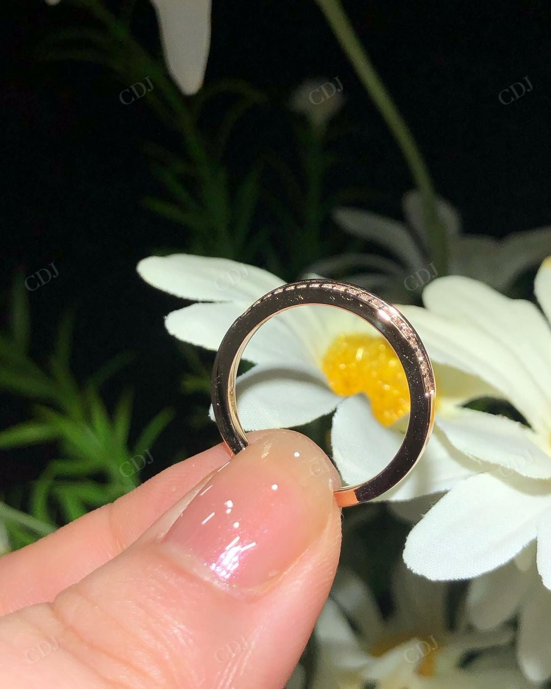 Dainty Lab Grown Diamond Bridal Matching Band
