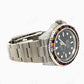 Custom Black Plate Rolex Rainbow Bezel Watch customdiamjewel