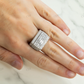 925 Silver Moissanite Baguette Rectangular Ring hip hop ring customdiamjewel