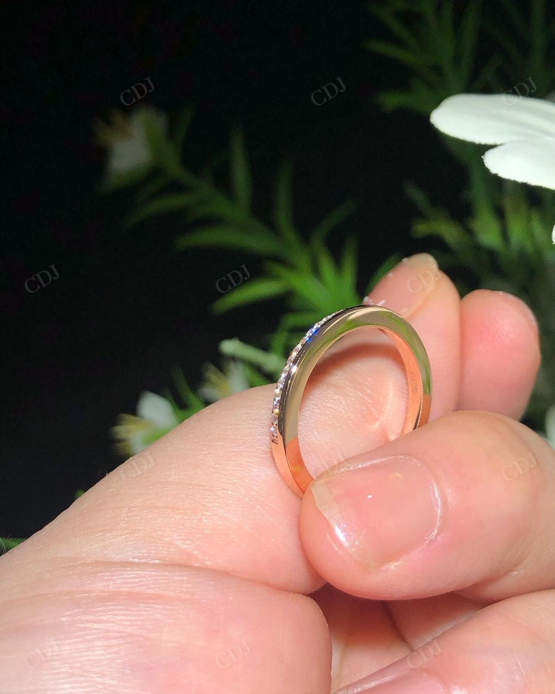Dainty Lab Grown Diamond Bridal Matching Band