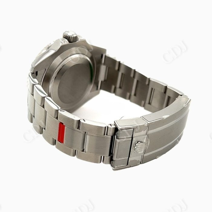Custom Black Plate Rolex Rainbow Bezel Watch customdiamjewel