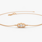 0.31CTW Moissanite Delicate Diamond Bracelet  customdiamjewel Sterling Silver Rose Gold VVS-EF