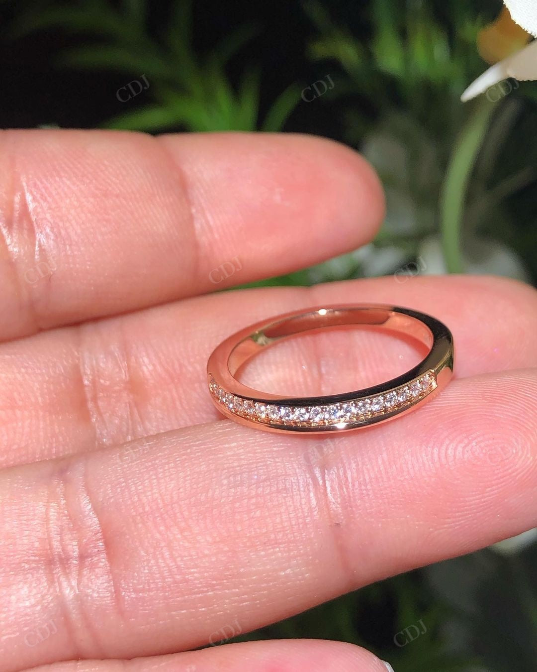 Dainty Lab Grown Diamond Bridal Matching Band
