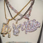 Moissanite Gold Plated Sterling Silver pendant hip hop jewelry CustomDiamJewel   