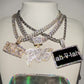 Moissanite Gold Plated Sterling Silver pendant hip hop jewelry CustomDiamJewel   