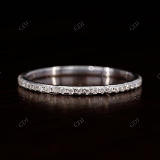 1mm Round Natural Diamond Thin Eternity Band  customdiamjewel   