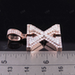 1.5" 1.7 CTW Two Tone Gold Natural Diamond 3D Initial 'X' Letter Pendant CustomDiamJewel