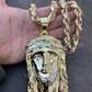Two Tone Jesus Hip Hop Men's Pendant  customdiamjewel   