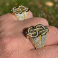 Hip Hop Dollar Sign Money Ring  customdiamjewel   