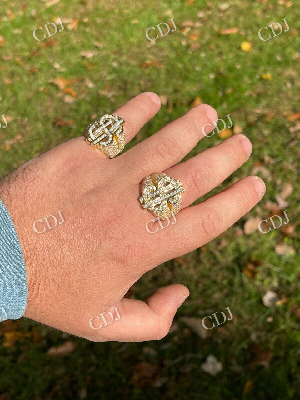 Hip Hop Dollar Sign Money Ring  customdiamjewel   