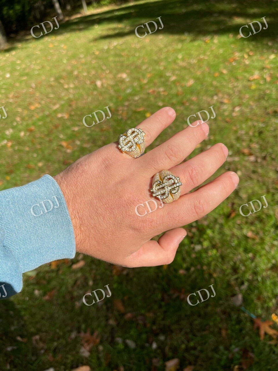 Hip Hop Dollar Sign Money Ring  customdiamjewel   