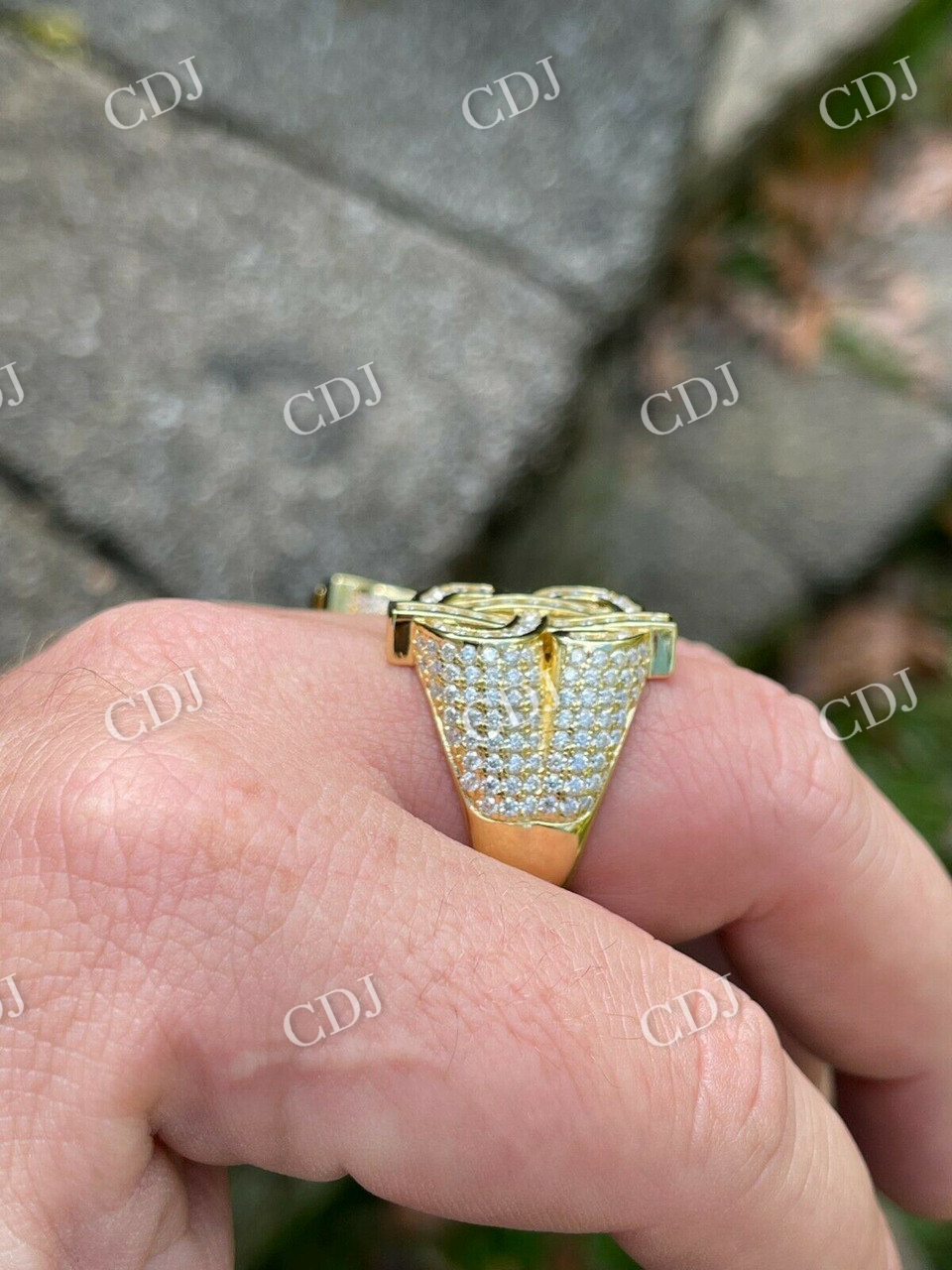 Hip Hop Dollar Sign Money Ring  customdiamjewel   