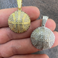 14k Gold Basketball Diamond Pendant  customdiamjewel   