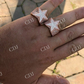 Antique Fully Icey Star Ring For Man's  customdiamjewel   
