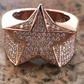Antique Fully Icey Star Ring For Man's  customdiamjewel   