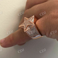 Antique Fully Icey Star Ring For Man's  customdiamjewel   