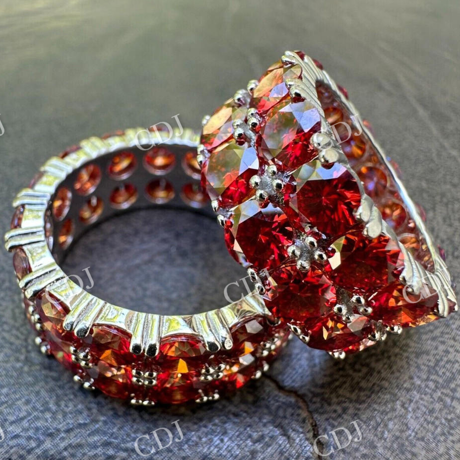 Red Diamond Hip Hop Tennis Band  customdiamjewel   