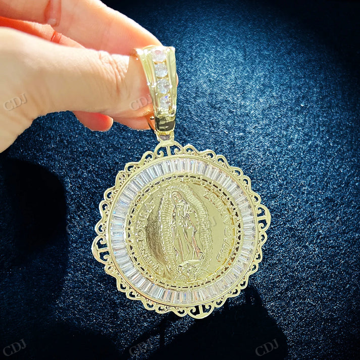 Hip Hop Gold Plated CUC Men Jesus Pendant hip hop jewelry CustomDiamJewel