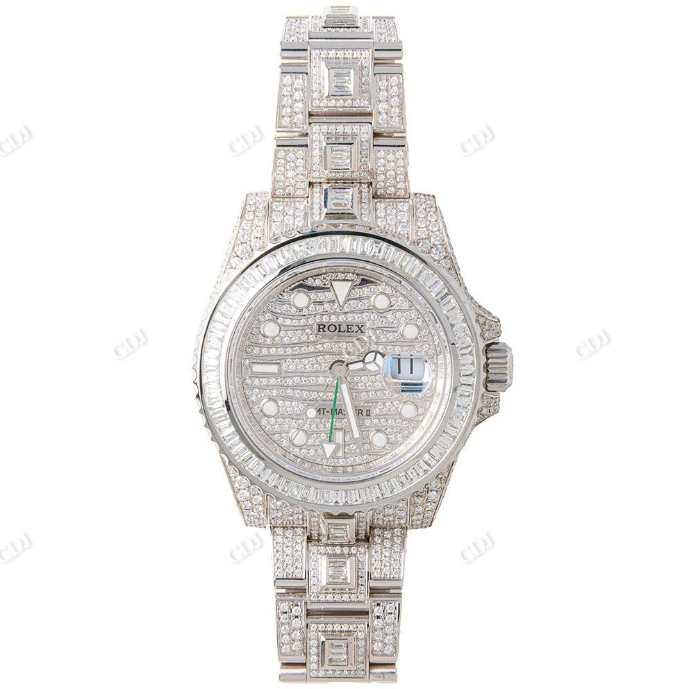 Luxurious Rolex Moissanite Watch For Men customdiamjewel