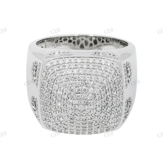 Sterling Silver Moissanite Cluster Ring hip hop ring customdiamjewel