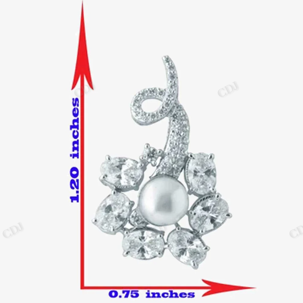 Sterling Silver Moissanite Unique Pendant hip hop jewelry CustomDiamJewel