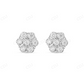 0.30 CT White Gold Flower Bezel Set Stud Earrings Stud earrings CustomDiamJewel