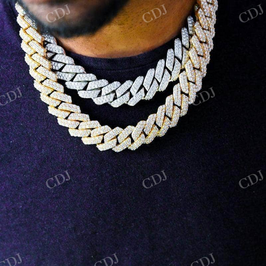 19MM Diamond Cuban Link Chain Bundle For Men  customdiamjewel   