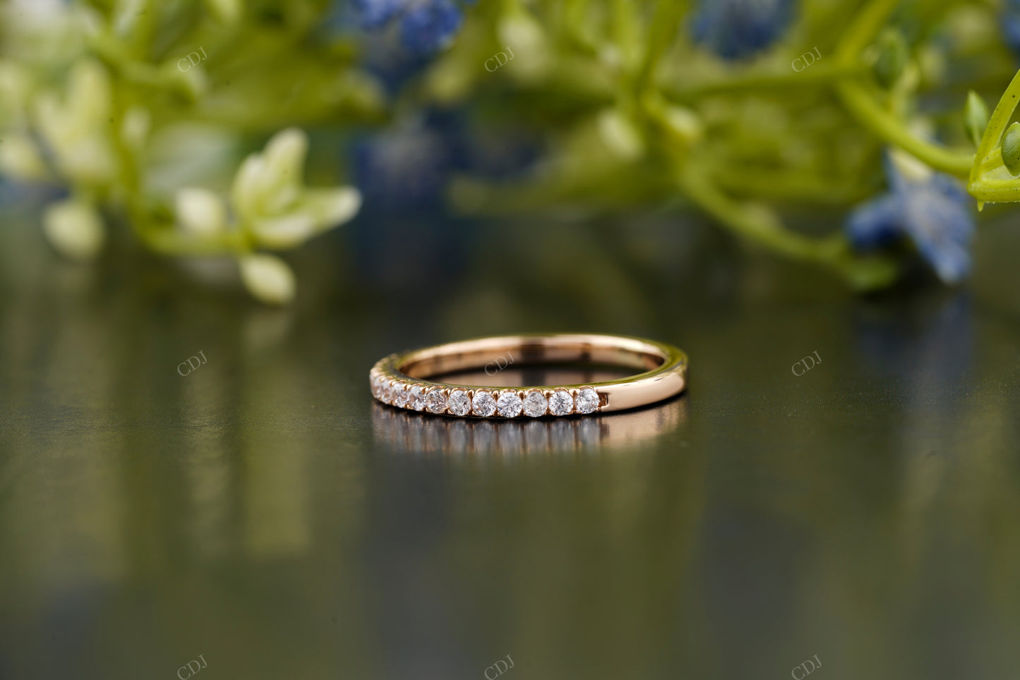 Round Lab-Grown Diamond Pavé Band
