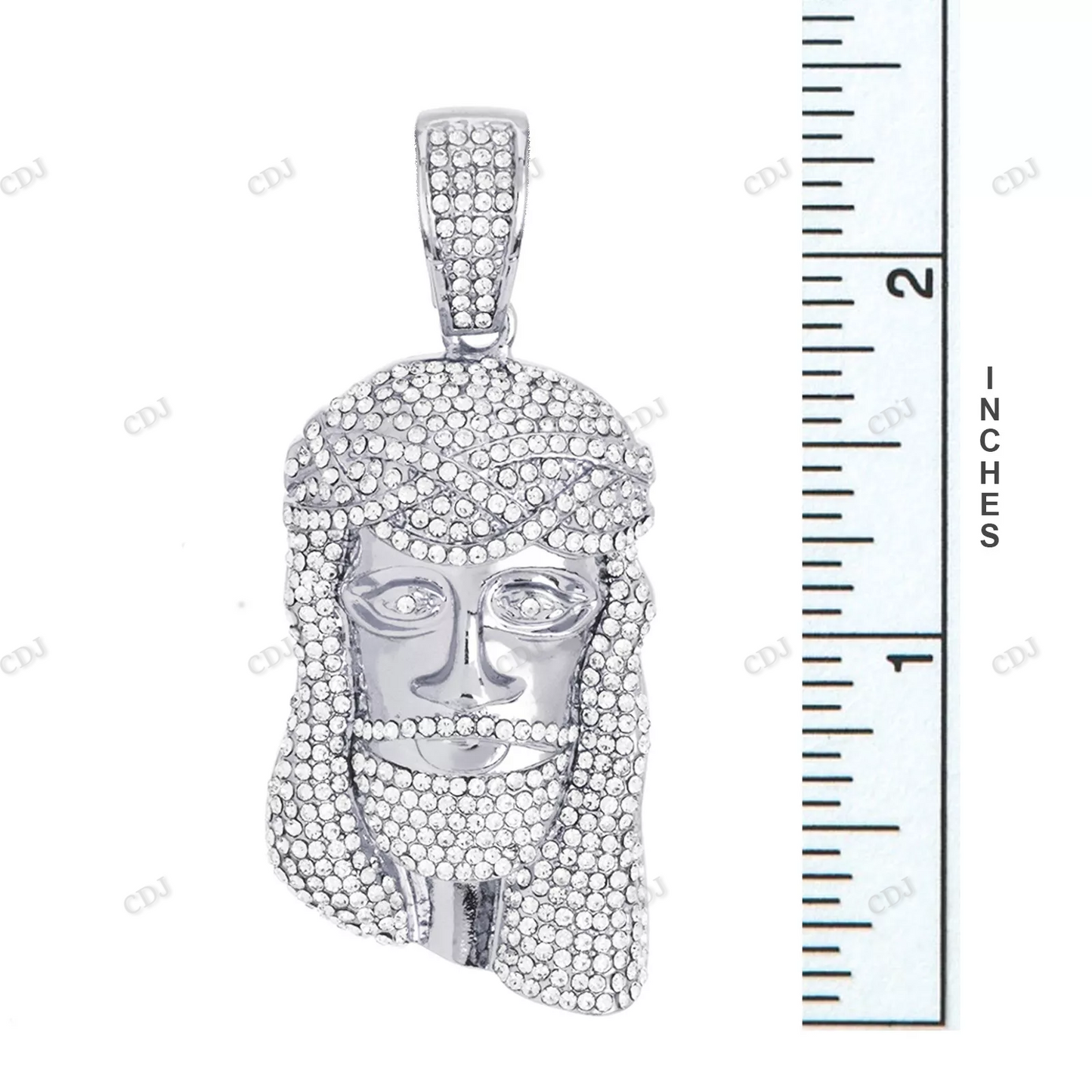 Hip Hop Fully Iced Out Custom Jesus Pendant hip hop jewelry CustomDiamJewel