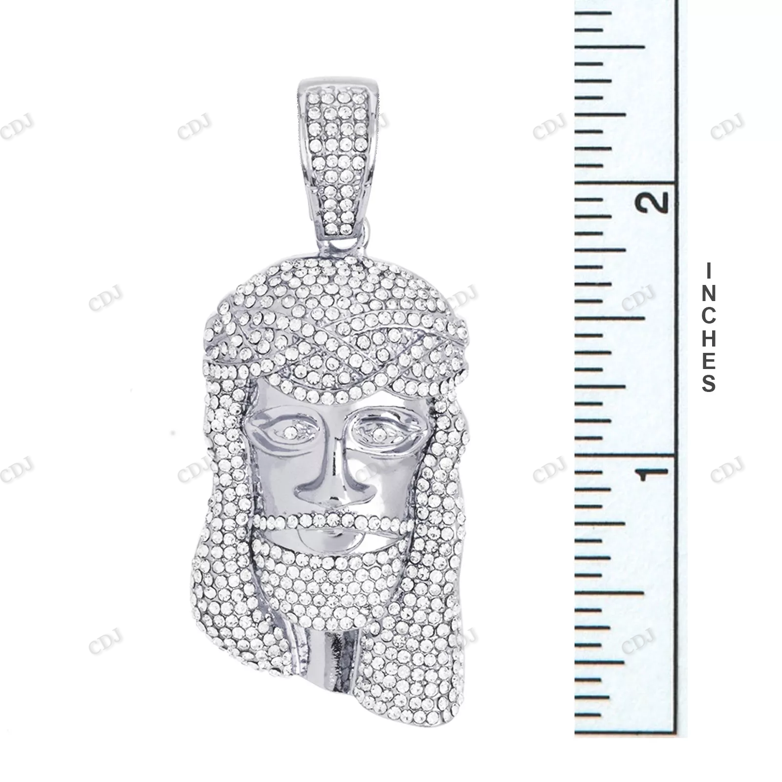 Hip Hop Fully Iced Out Custom Jesus Pendant hip hop jewelry CustomDiamJewel