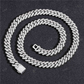 10MM Iced Out Diamond Cuban Chain hip hop jewelry CustomDiamJewel