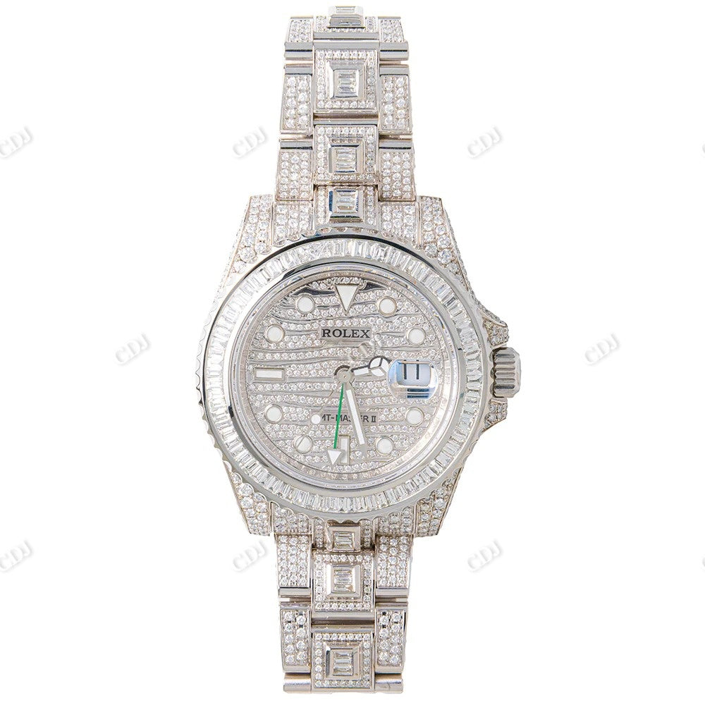 Luxurious Rolex Moissanite Watch For Men customdiamjewel