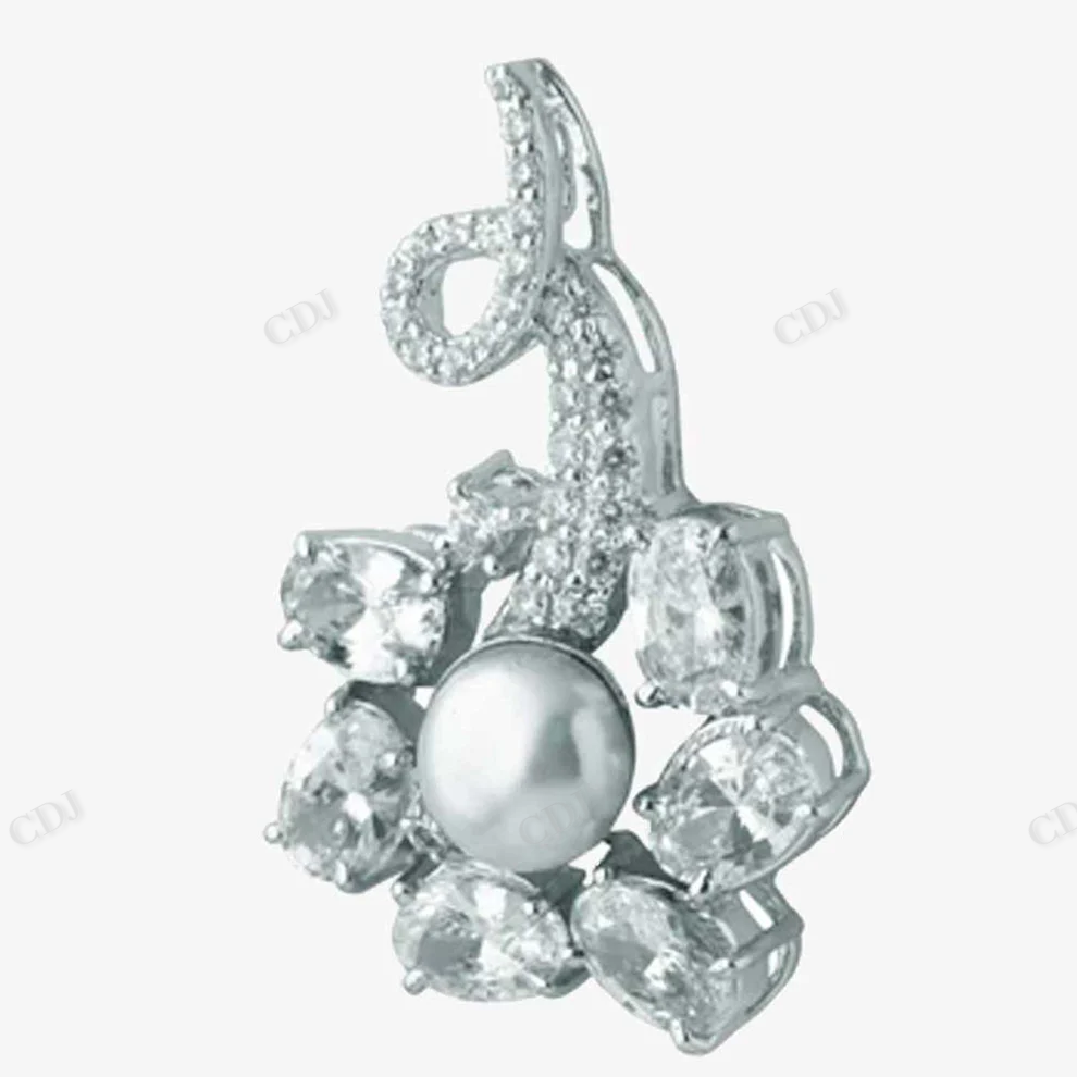 Sterling Silver Moissanite Unique Pendant hip hop jewelry CustomDiamJewel