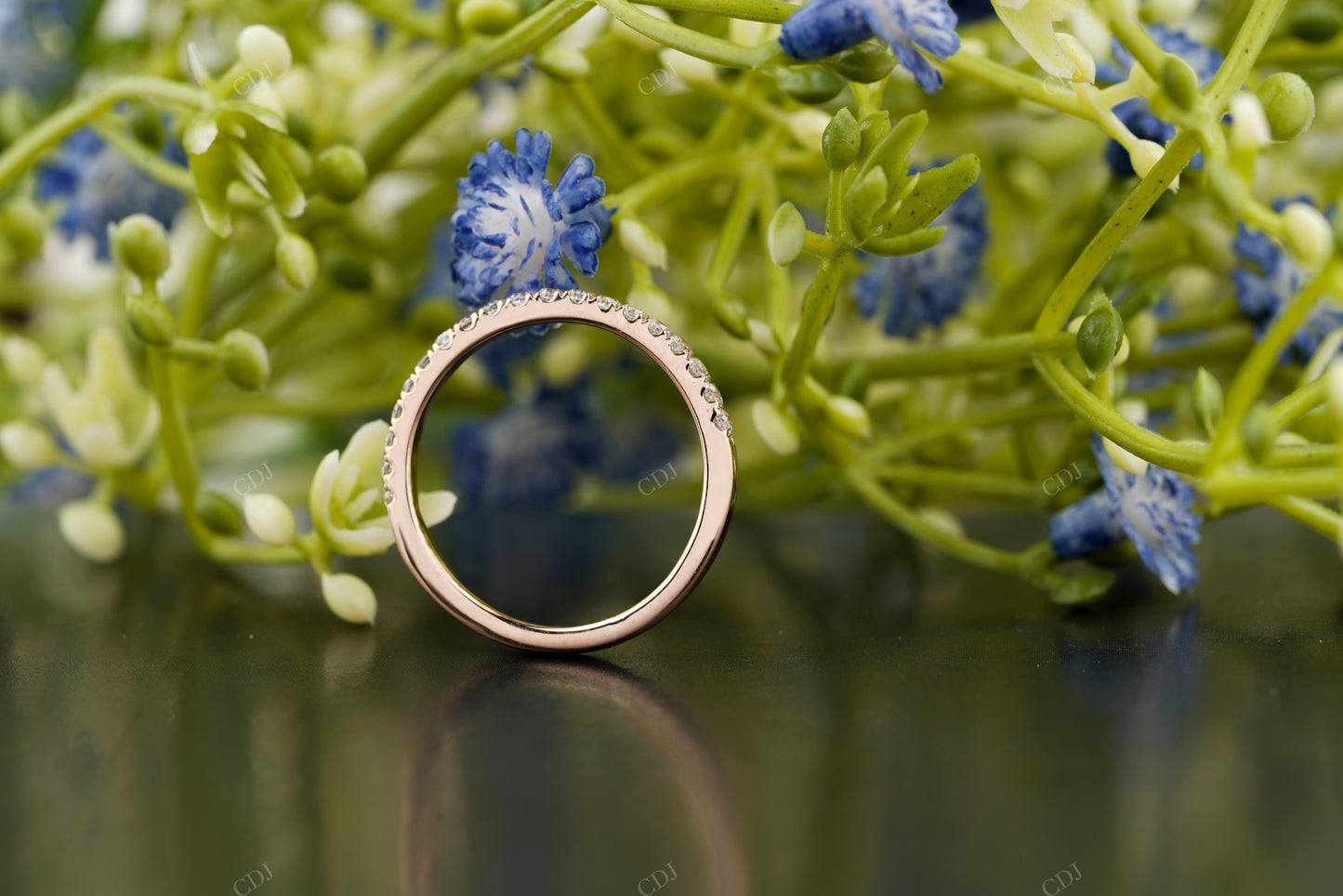 Round Lab-Grown Diamond Pavé Band